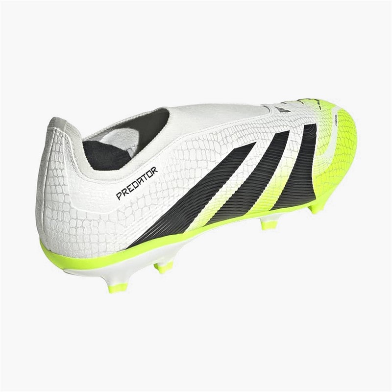 adidas Mens Predator League Laceless Radiant Blaze Pack FG/MG Firm/Multi Ground Football Boots Cloud White/Core Black/Lucid Lemon - Image 3