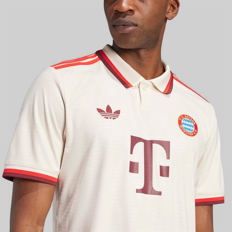 adidas Mens FCB FC Bayern 24/25 Third Jersey Linen - Image 3