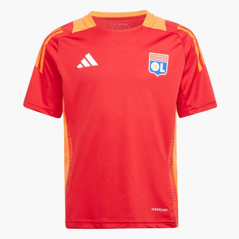 adidas Junior OL Olympique Lyonnais Training Jersey Team Power Red