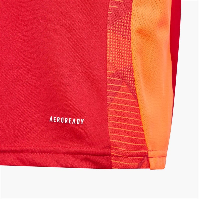 adidas Junior OL Olympique Lyonnais Training Jersey Team Power Red - Image 5
