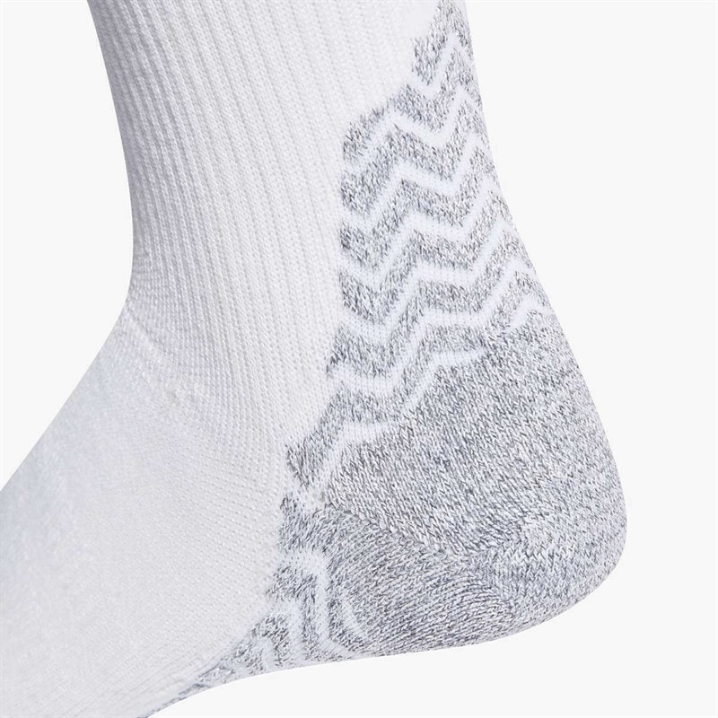 adidas Football Grip Knitted Performance Light Crew Socks White/Black - Image 2