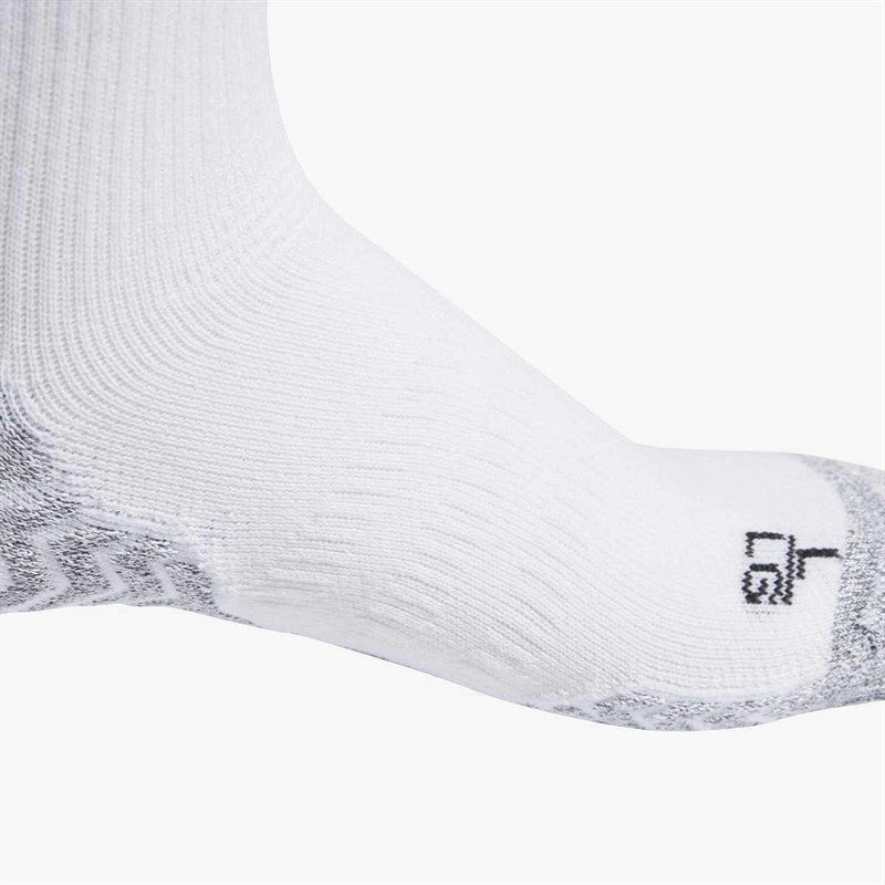 adidas Football Grip Knitted Performance Light Crew Socks White/Black - Image 3