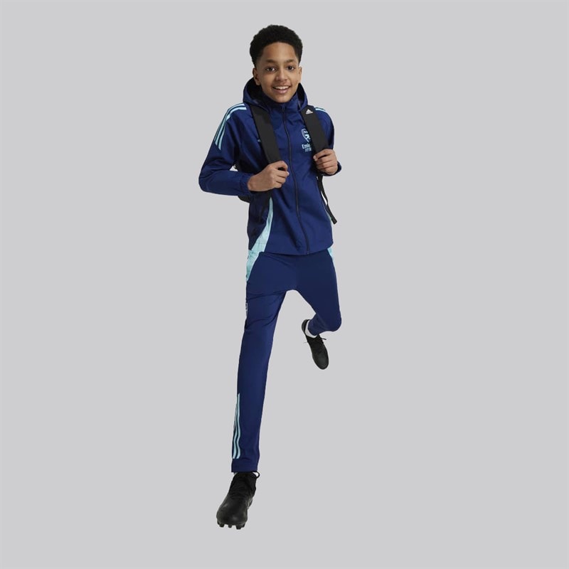 adidas Junior Boys AFC Arsenal FC 24/25 Tiro 24 All Weather Jacket Night Sky - Image 4