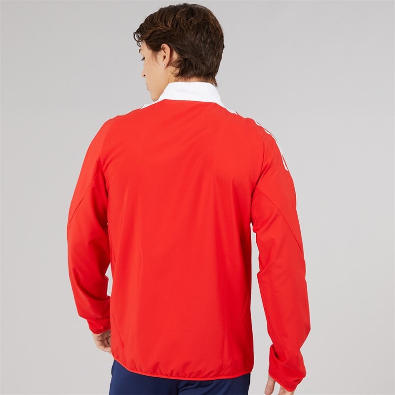 adidas Mens Tiro 24 Competition Presentation Jacket Vivid Red/White - Image 2