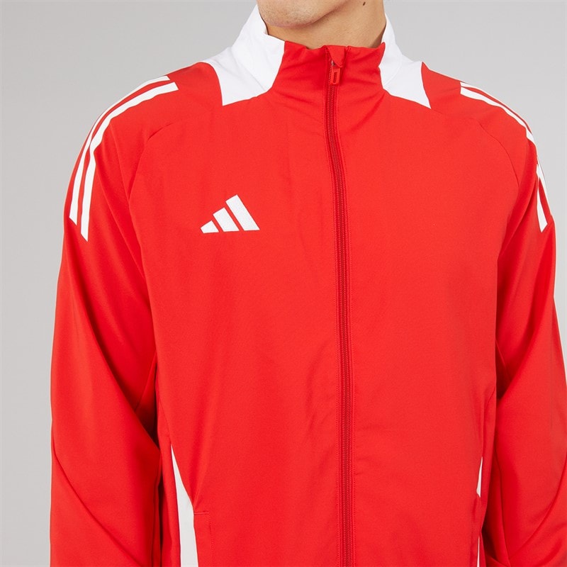 adidas Mens Tiro 24 Competition Presentation Jacket Vivid Red/White - Image 3