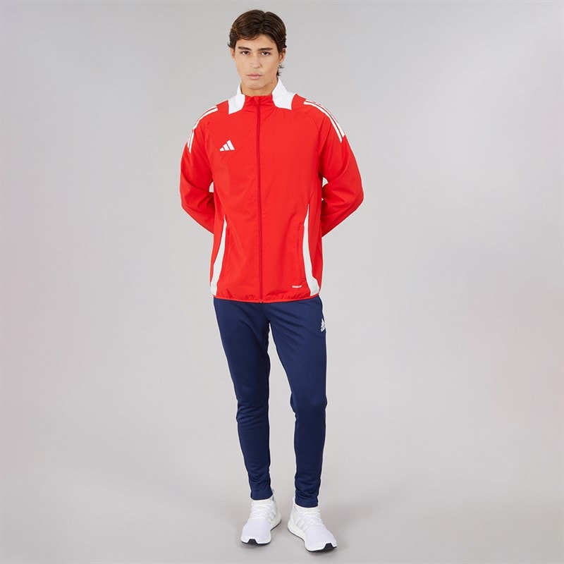 adidas Mens Tiro 24 Competition Presentation Jacket Vivid Red/White - Image 4