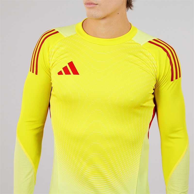 adidas Mens Tiro 25 Pro Long Sleeve Jersey Pulse Yellow - Image 3