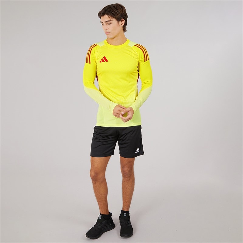 adidas Mens Tiro 25 Pro Long Sleeve Jersey Pulse Yellow - Image 4
