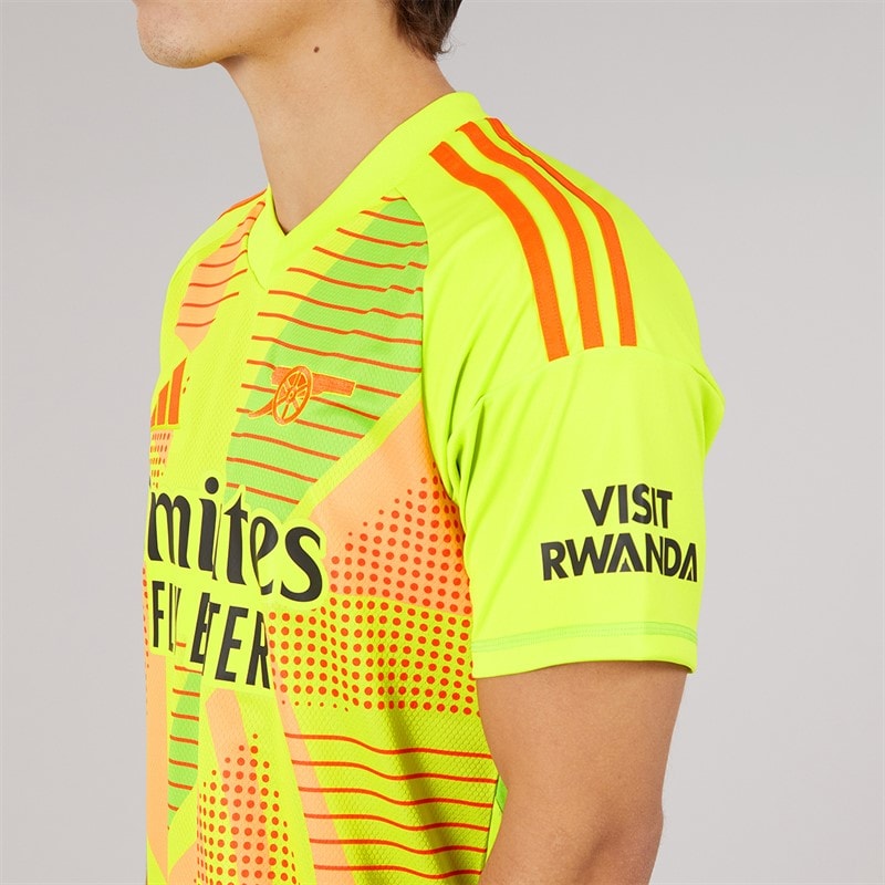 adidas Mens AFC Arsenal FC 24/25 Goalkeeper Jersey Semi Solar Yellow/Multi - Image 5
