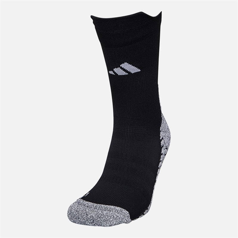 adidas Football Grip Knitted Performance Crew Socks Black/White - Image 2