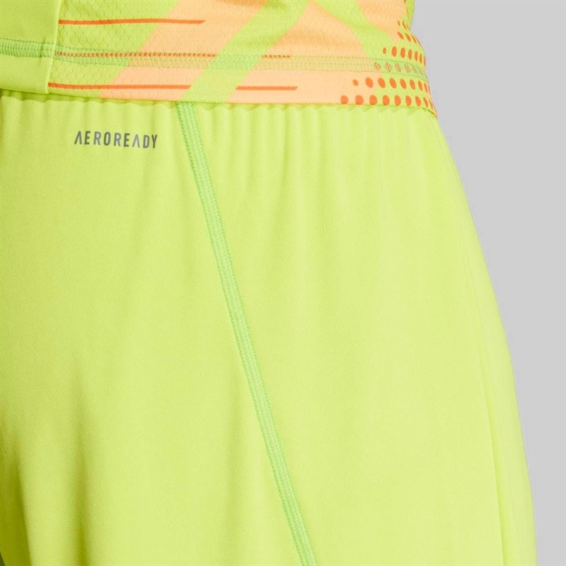 adidas Mens AFC Arsenal FC 24/25 Goalkeeper Shorts Semi Solar Yellow - Image 4