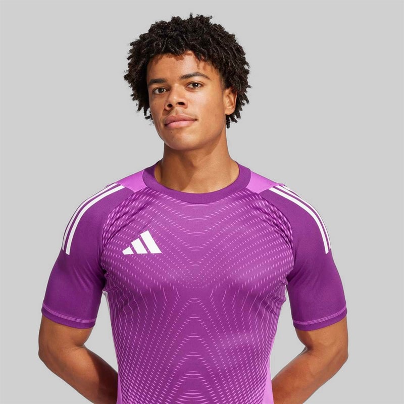 adidas Mens Tiro 25 Pro Jersey Purple Burst - Image 3