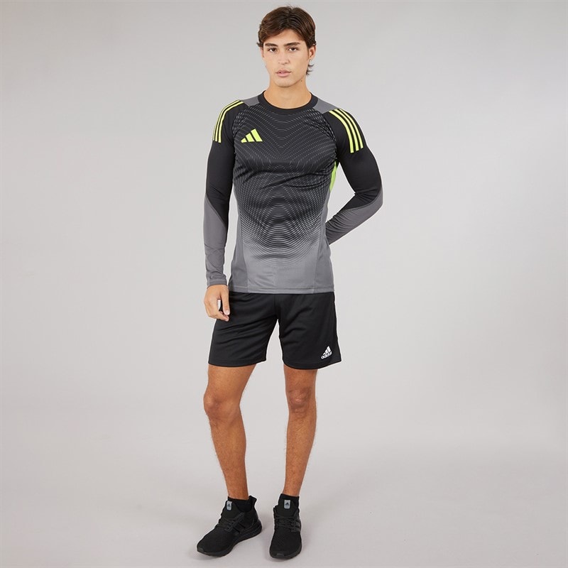 adidas Mens Tiro 25 Pro Long Sleeve Jersey Grey Five - Image 4