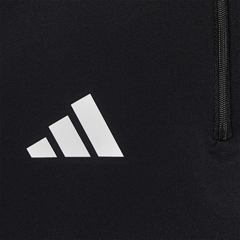 adidas Junior Tiro 25 Competition 1/4 Zip Track Top Black/Purple Rush - Image 2