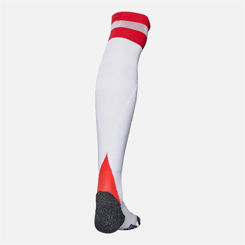 adidas Mens MUFC Manchester United 24/25 Home Football Socks White - Image 2