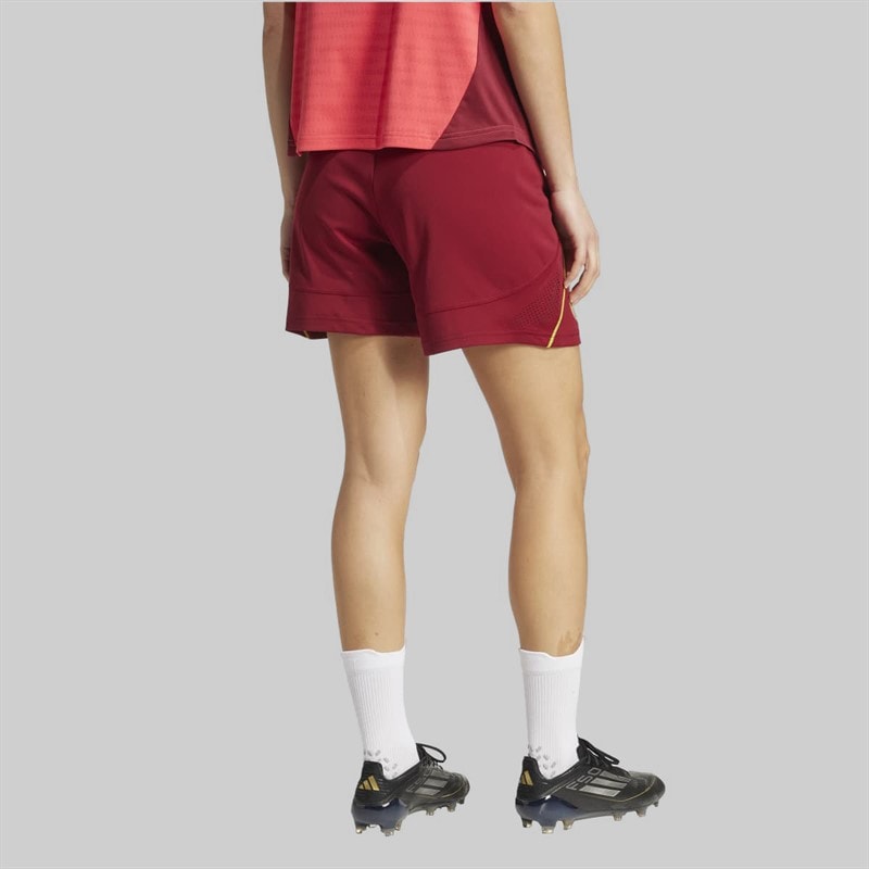 adidas Womens DFB Germany Tiro 25 Pro Training Shorts Team Coll Burgundy - Image 2