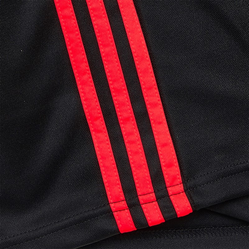 adidas Mens Tiro 25 Essentials 1/4 Zip Track Top Black/Lucid Red - Image 3