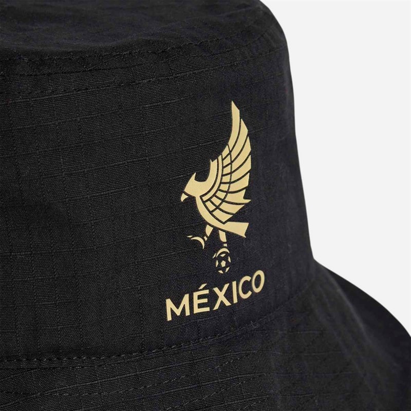 adidas FMF Mexico Bucket Hat Black/Gold Metallic - Image 2