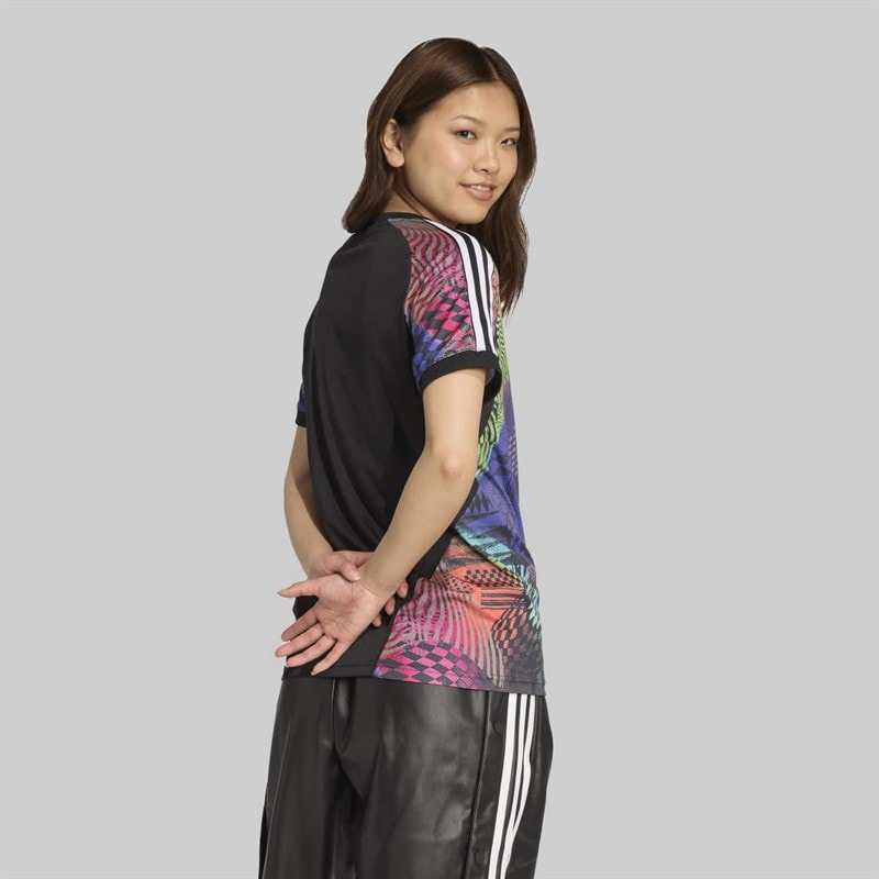 adidas Womens X Jeremy Scott Tiro T-Shirt Black - Image 2