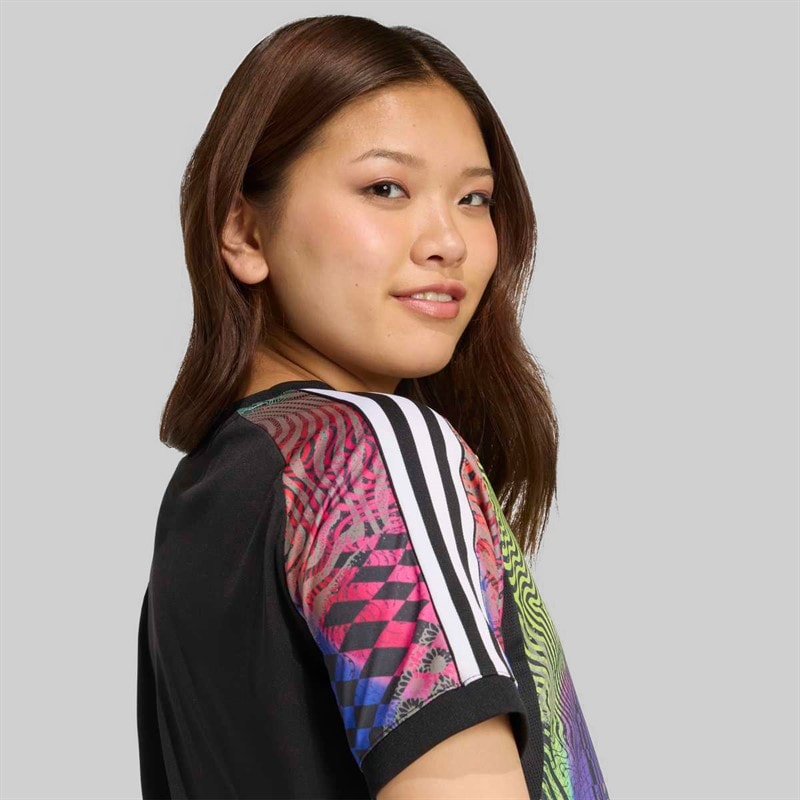 adidas Womens X Jeremy Scott Tiro T-Shirt Black - Image 3