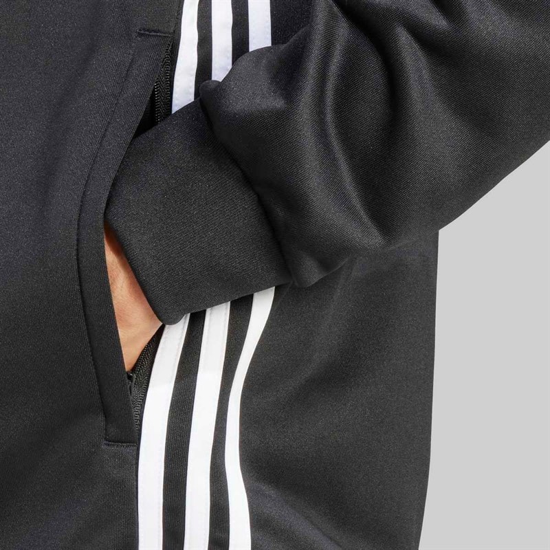 adidas Mens Tiro 25 Essentials Sweat Hoodie Black/White - Image 4