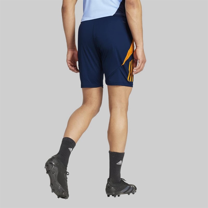 adidas Mens RMCF Real Madrid 24/25 Training Shorts Team Navy Blue/Crew - Image 2