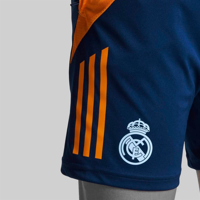 adidas Mens RMCF Real Madrid 24/25 Training Shorts Team Navy Blue/Crew - Image 3