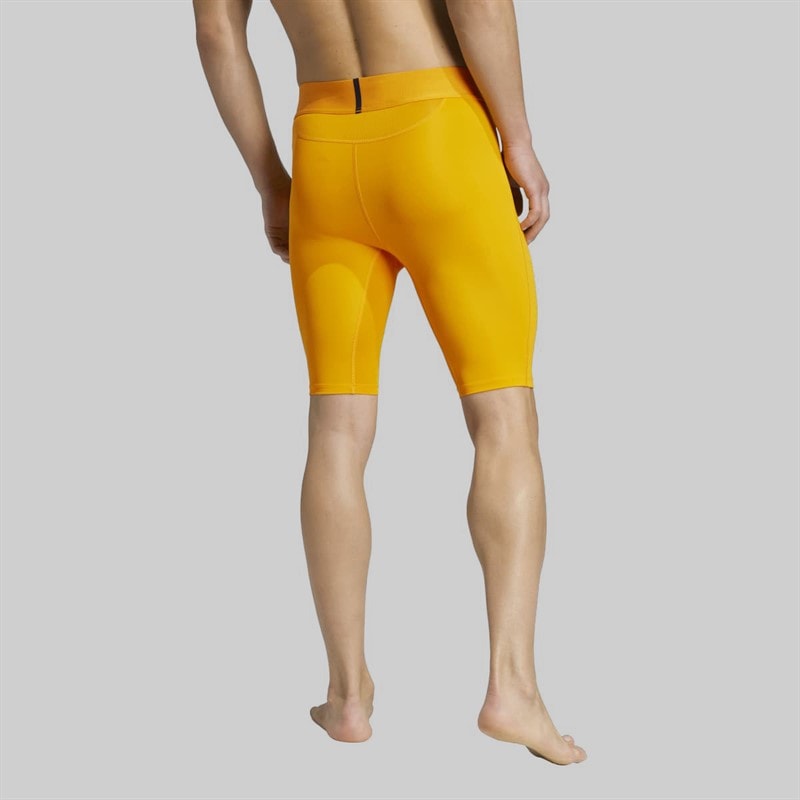 adidas Mens Techfit Tight Shorts Crew Orange - Image 2