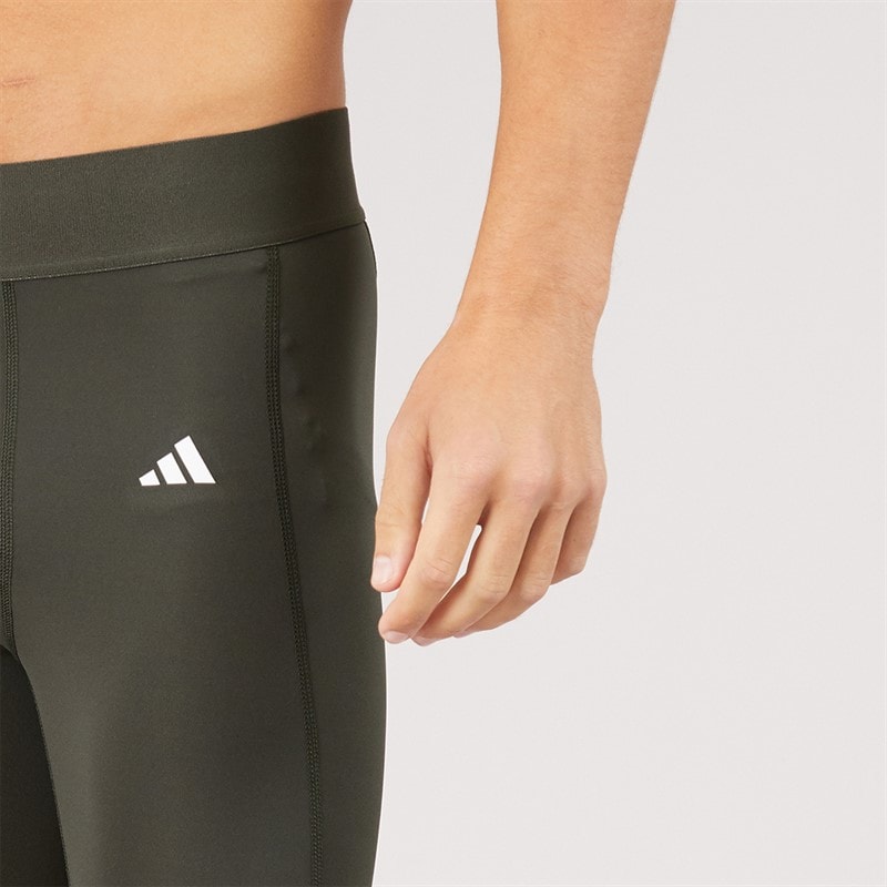 adidas Mens Techfit Tight Shorts Grey - Image 3