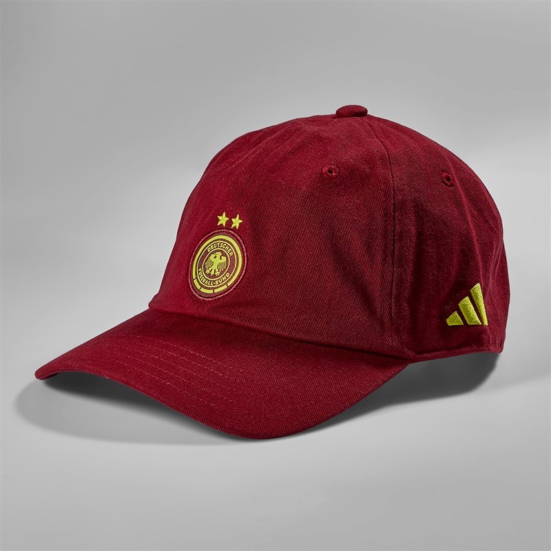 adidas DFB Germany Away Cap Team Coll Burgundy/Semi Solar Yellow