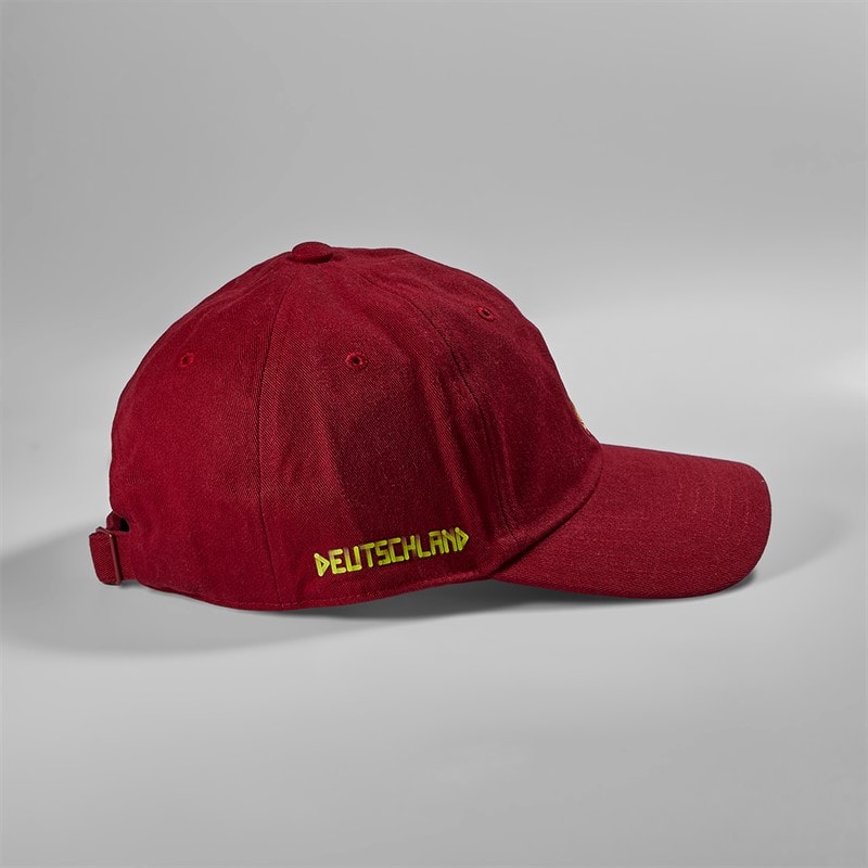 adidas DFB Germany Away Cap Team Coll Burgundy/Semi Solar Yellow - Image 3