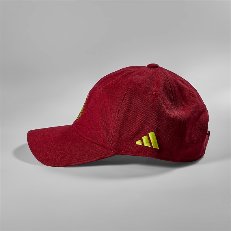 adidas DFB Germany Away Cap Team Coll Burgundy/Semi Solar Yellow - Image 4