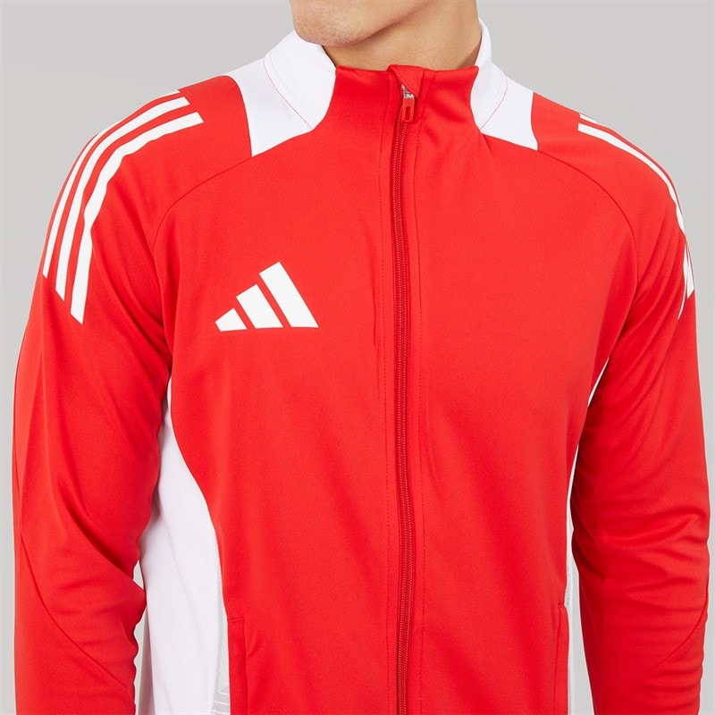 adidas Mens Tiro 24 Competition Track Jacket Vivid Red/White - Image 3
