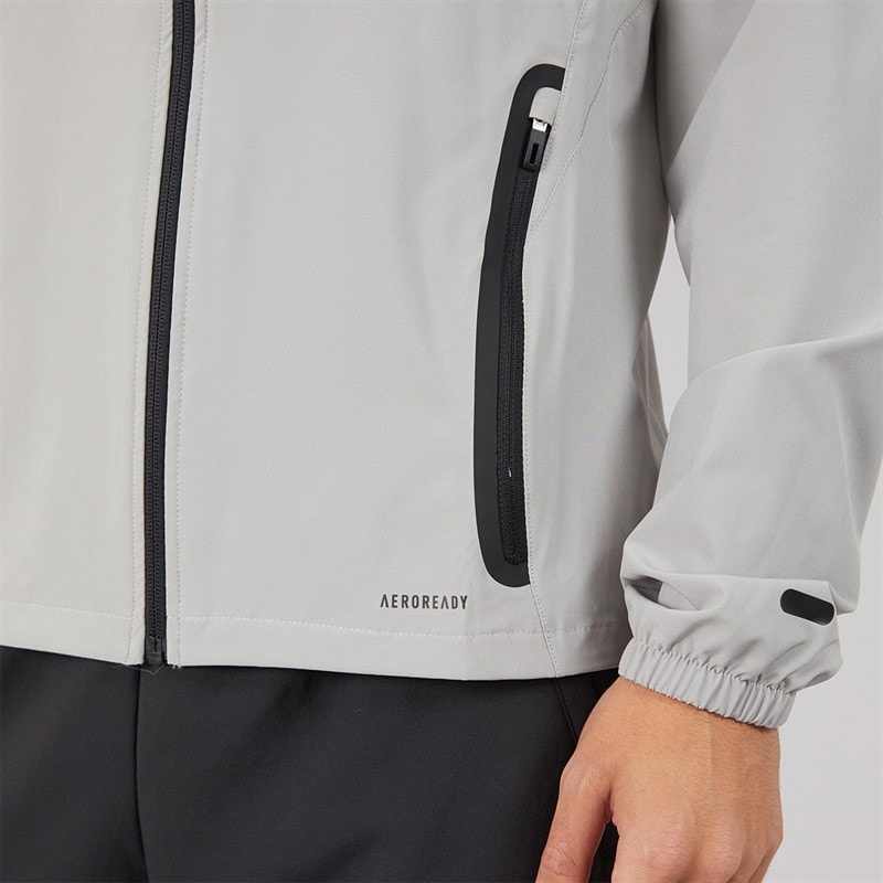 adidas Mens Tiro 25 Competition Vis Tech Travel Jacket Team Mid Grey - Image 3