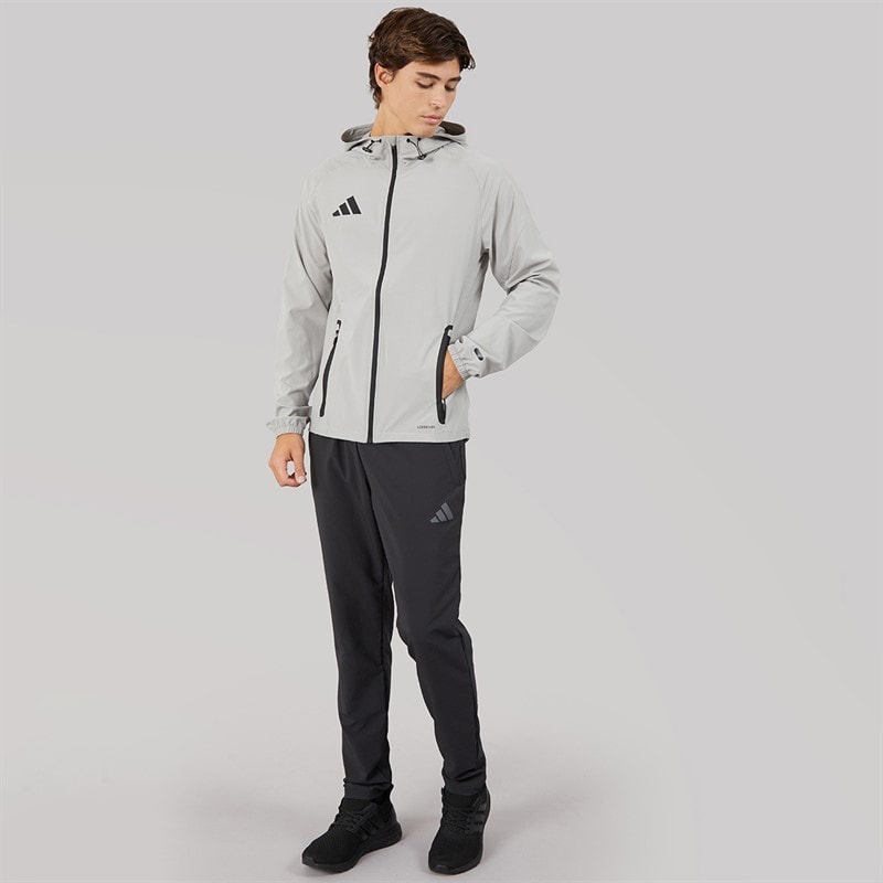 adidas Mens Tiro 25 Competition Vis Tech Travel Jacket Team Mid Grey - Image 4