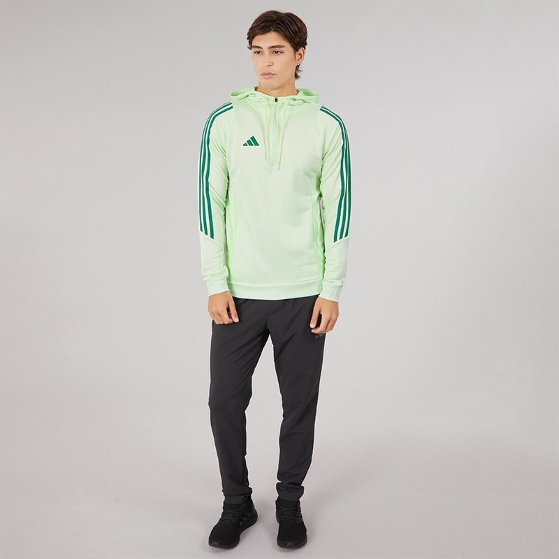 adidas Mens Tiro 24 Hoodie Green Mist/Tech Forest - Image 4