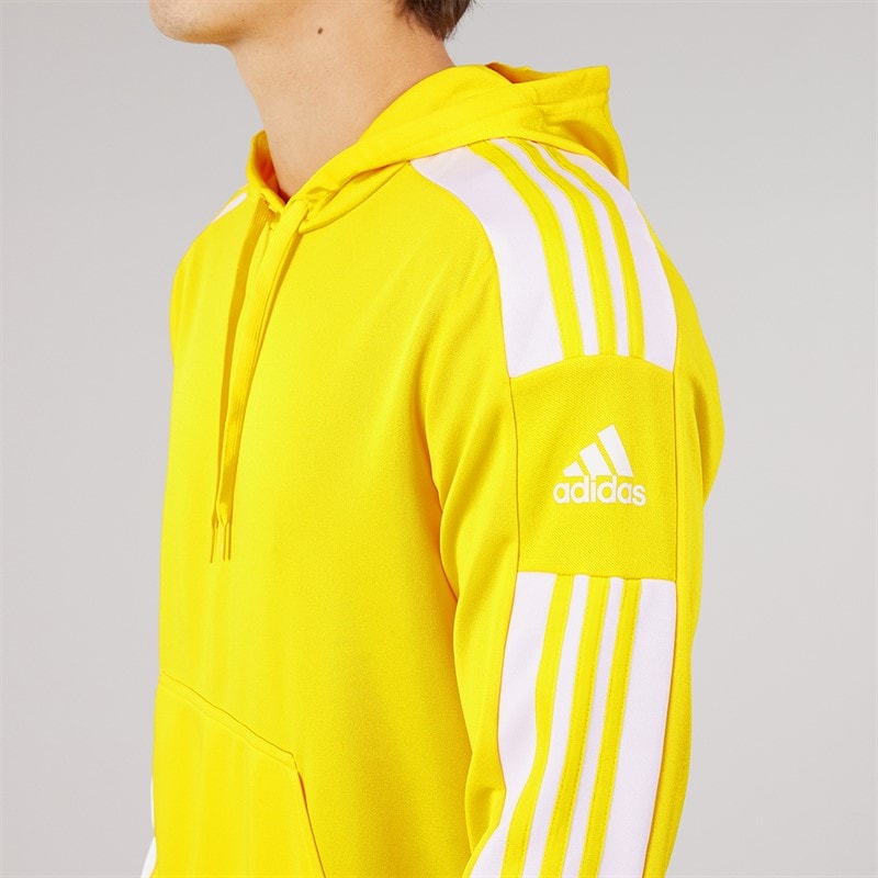 adidas Mens Squadra 21 Hoodie Team Yellow/White - Image 3