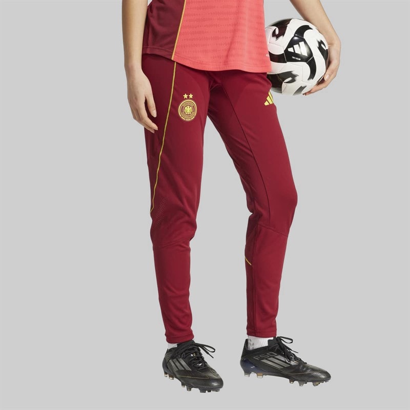 adidas Womens DFB Germany Tiro 25 Pro Training Pants Team Coll Burgundy