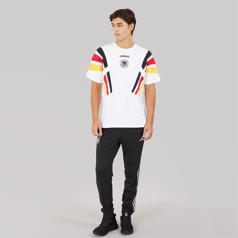 adidas Mens DFB Germany DNA Sweat Pants Black - Image 4