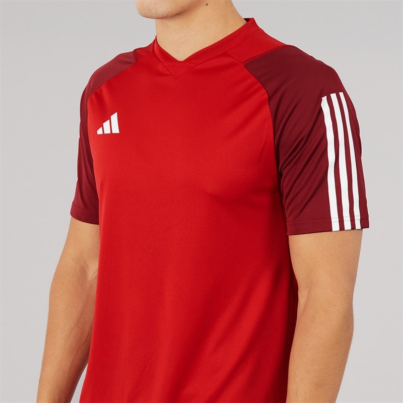 adidas Mens Tiro 23 Competition T-Shirt Team Power Red - Image 5