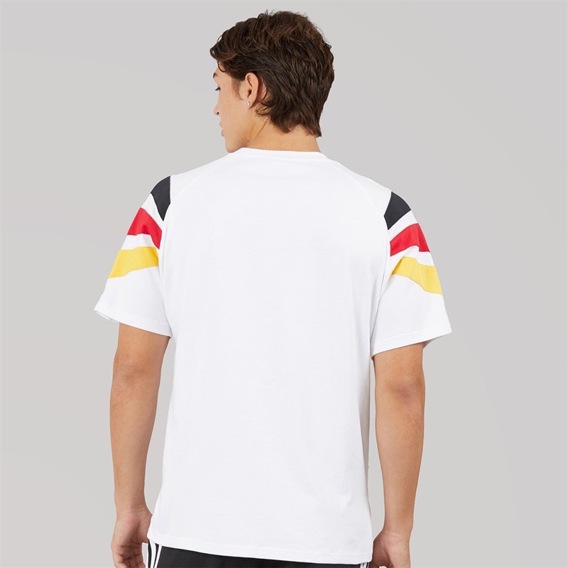 adidas Mens DFB Germany 1996 T-Shirt White - Image 2
