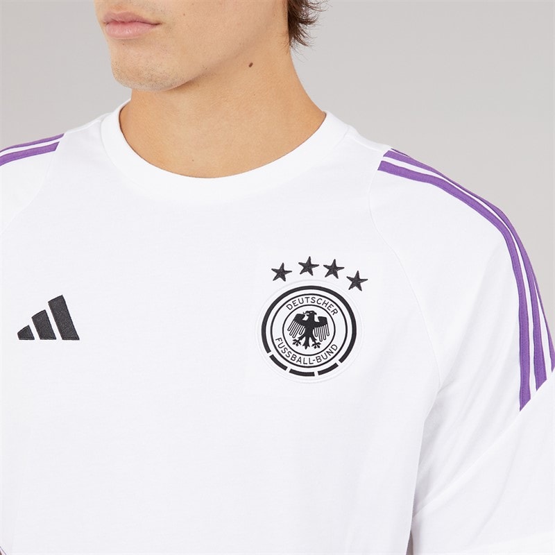 adidas Mens DFB Germany 2024 Tiro T-Shirt White - Image 3