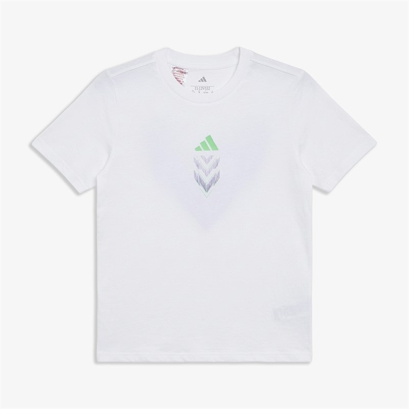 adidas Junior F50 Graphic T-Shirt White