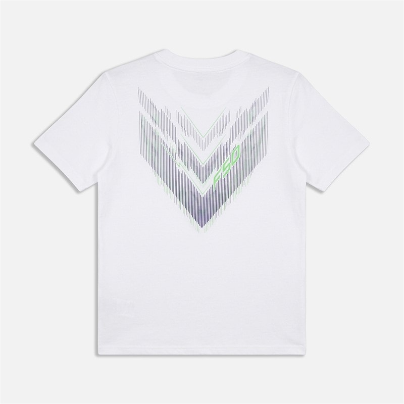 adidas Junior F50 Graphic T-Shirt White - Image 2