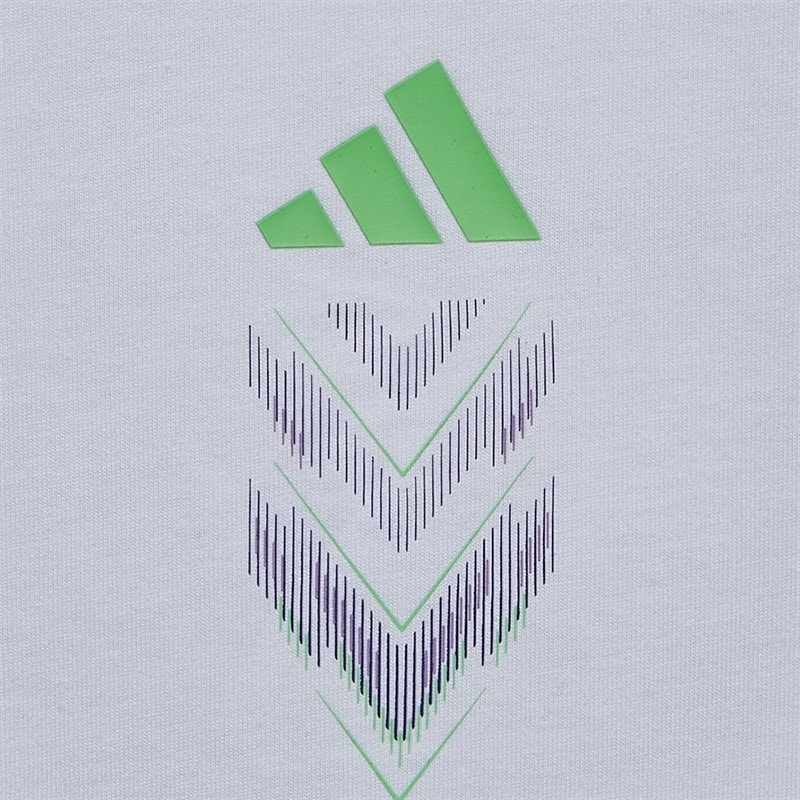 adidas Junior F50 Graphic T-Shirt White - Image 3