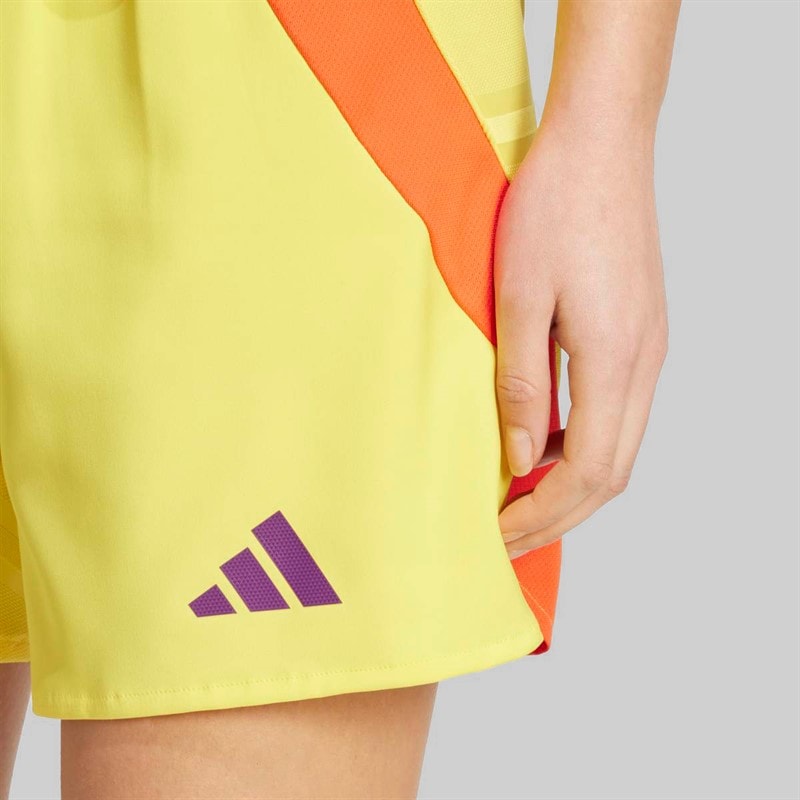 adidas Womens RBFA Belgium 2025 (Womens Team) Authentic Away Shorts Impact Yellow - Image 3