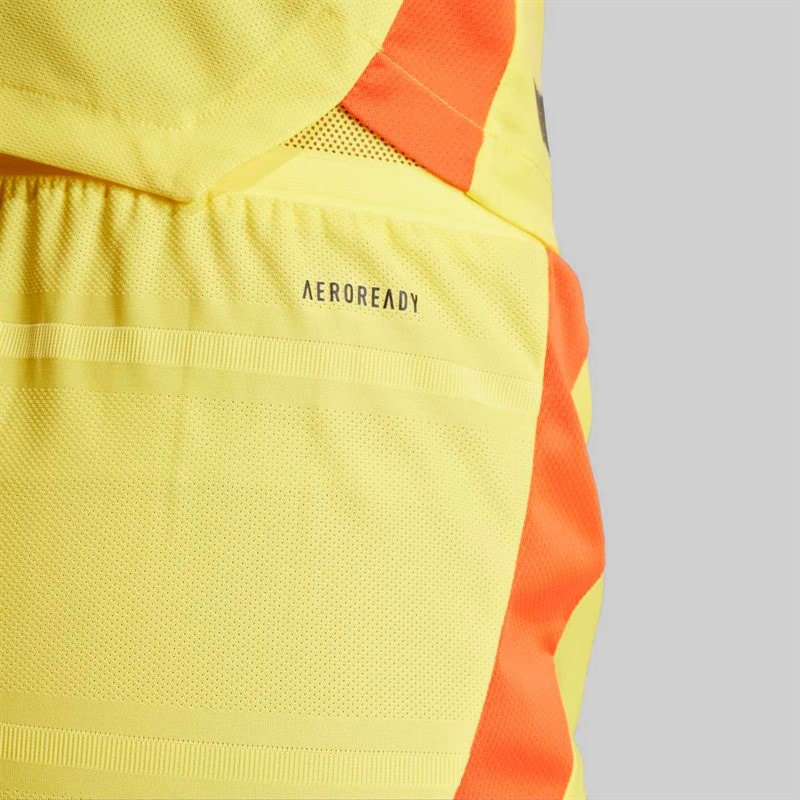 adidas Womens RBFA Belgium 2025 (Womens Team) Authentic Away Shorts Impact Yellow - Image 4