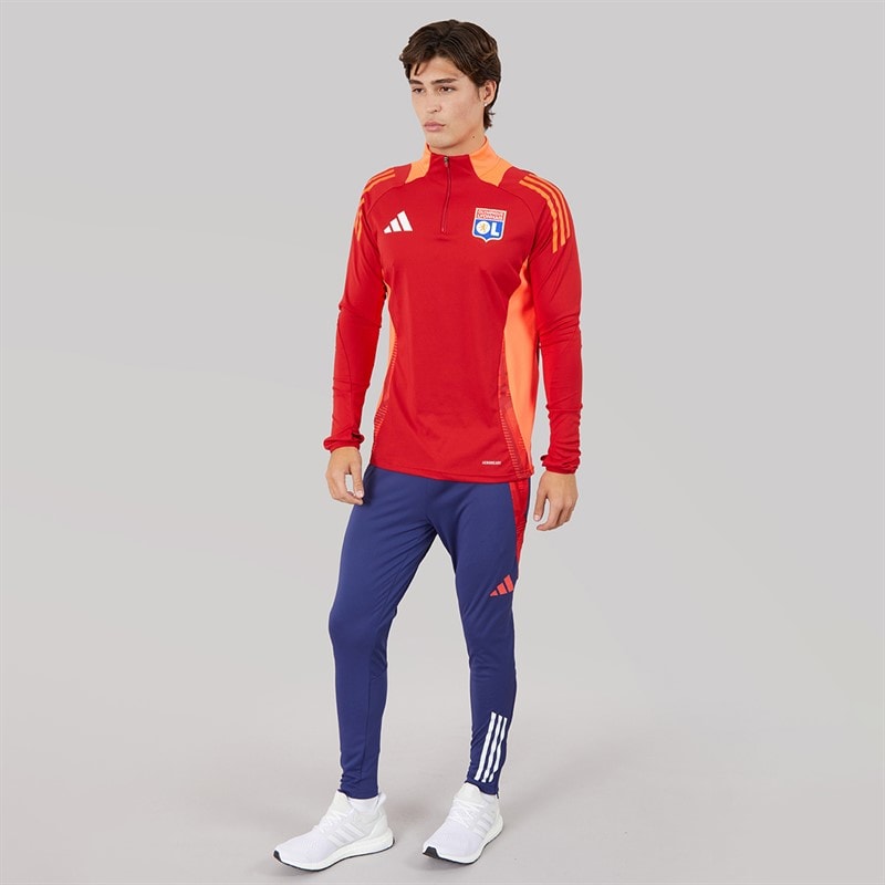 adidas Mens OL Olympique Lyonnais 24/25 Tiro Track Pants Midnight Indigo/Bright Red/White Tint - Image 4
