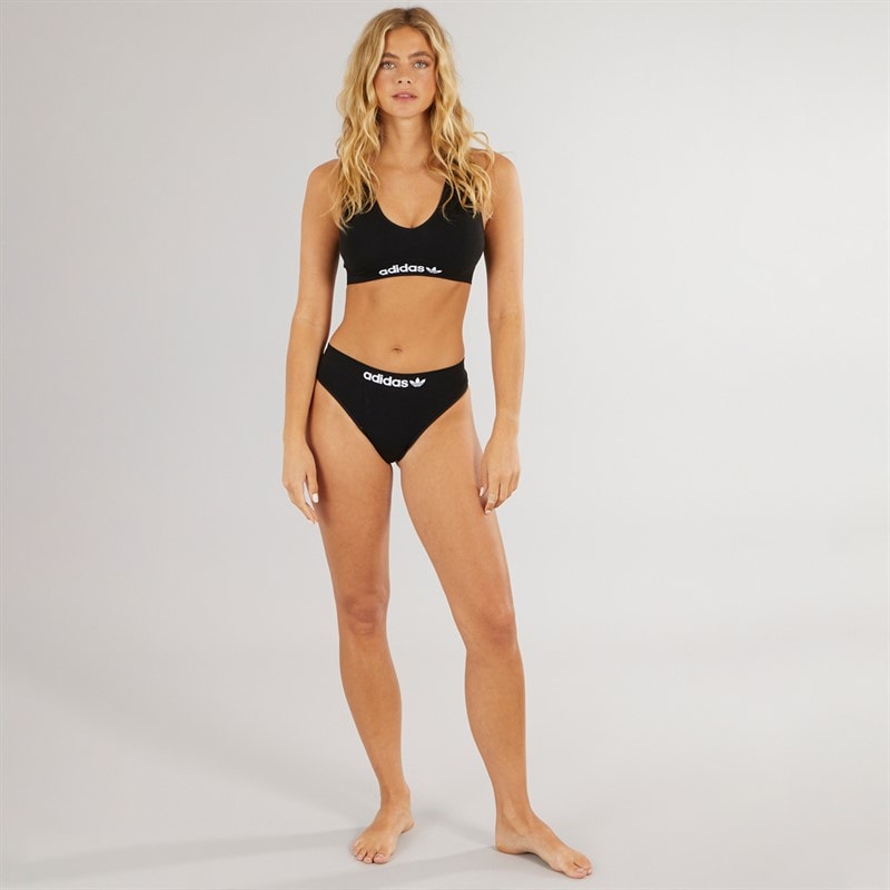adidas Originals Womens Modern Flex Two Pack Thongs Black - Image 3