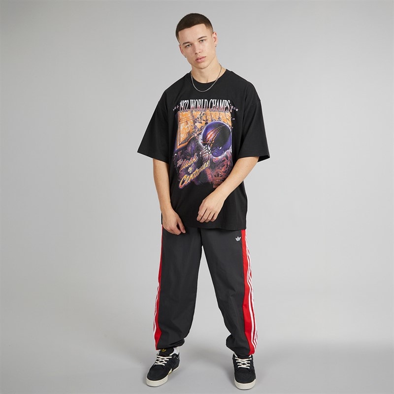adidas Originals Mens Adilenium Season 3 Fan Graphic T-Shirt Black - Image 4